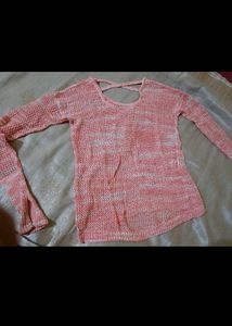 Winter Peach Knit Top