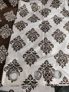 02 set of 5 feet Patterned Curtains