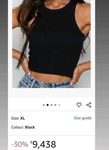 Black Ribbed Tank Top