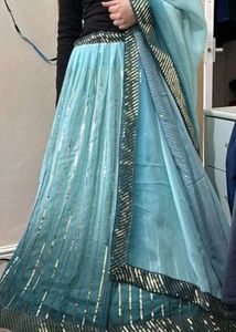 Gradient Blue Lehenga