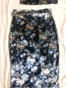 Co Ord Skirt And Top - Velvet