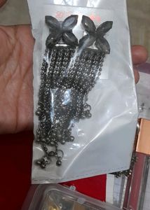 Earrings Black Long