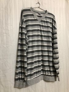 New Men Grey Long Sleeve T Shirt