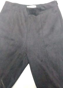 Primark Black Velvet Women Trouser