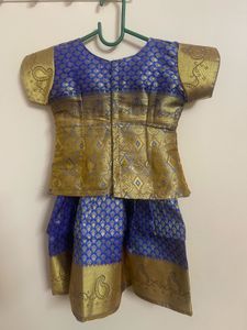 Banaras Pattu Pavadai for Girls 1 - 3 Yrs