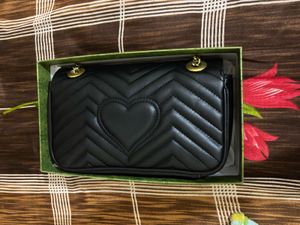 Gucci Black Sling With Gold Chain