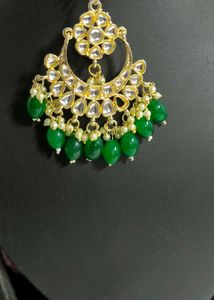 Super Green Kundan Jewelry Set
