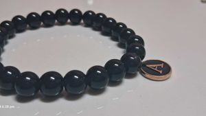 Black Beaded Bracelet