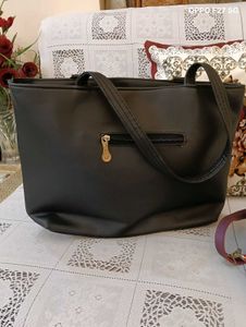 PURE LEATHER HANDBAG