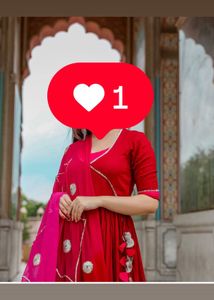 Pink and maroon Kurta Set