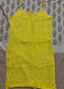 Label Aishwaryrika- Strappy Sheer Chikankari Kuri