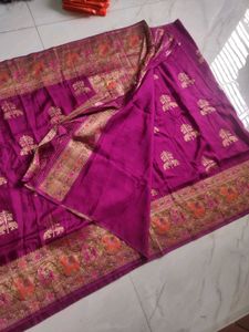 Weaving mistake Tussar Silk Saree