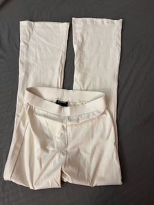White Flared Leggings