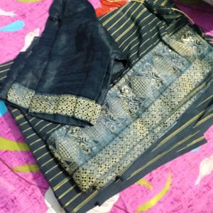 New Black Sari