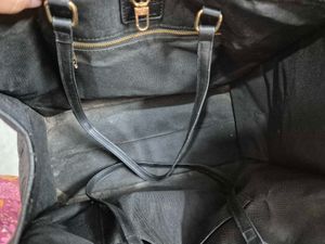 Black LV Tote Bag