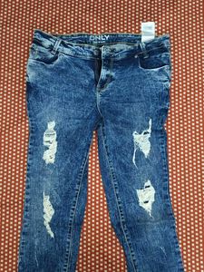 Distressed Denim Jeans