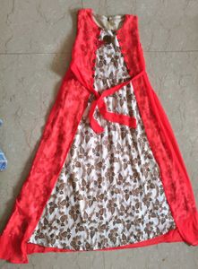 Elegant A-line Maxi Dress With Transparent Shroog
