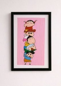 Shinchan and friends art piece