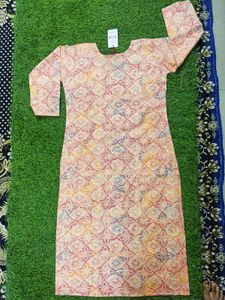 Kurti With Pant And Dupatta Set