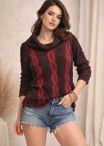 🎁Buy1 Get1 Free Stylish Cowl Neck Knitted Sweater
