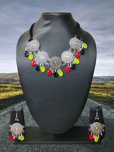 Boho Shell Necklace &amp; Earring Set