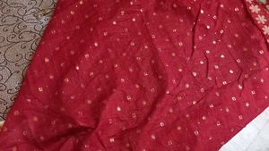Red Floral Saree