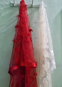 Red &amp; White Dupatta