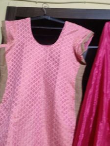 Chanderi Palazzo Kurti Set