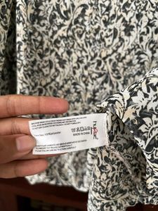 Patterned Long Sleeve Top