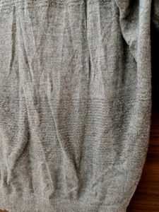 Express Gray 3/4 Sleeve Top