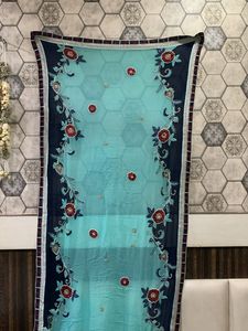 Embroidered saree