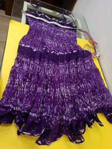Purple Tie-Strap Sundress