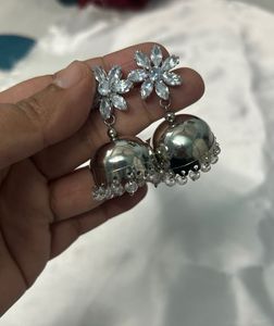 Flower Jhumka Earrings