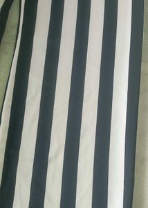 White And Blue Strechable Stripped Palazzo