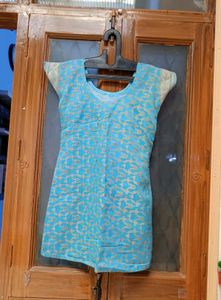 Banarsi Fabric High Low Rise Top