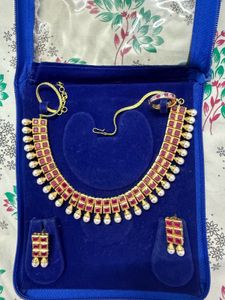 Chowki Jwellery Set With Ring