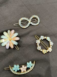 4 Cute Hair Clip Combo