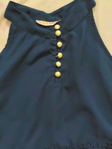 Navy Blue Halter Top