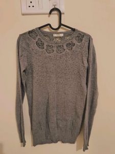 Grey Woolen Top