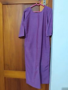Lavender Cotton Silk Kurta