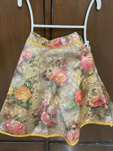 Embroidered Lehenga With Banarasi skirt