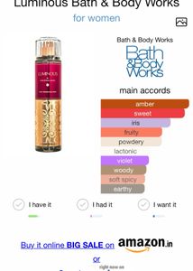 Luminous Body Mist