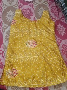 Ethnic Print Sleeveless Tunic