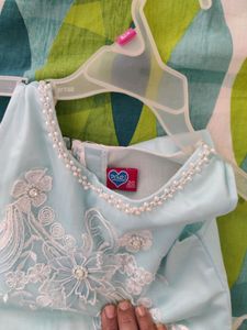 cute blue party wear for baby girl