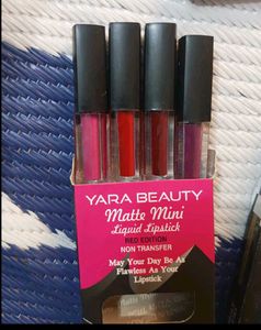 Yara Beauty Matte Mini Lipsticks