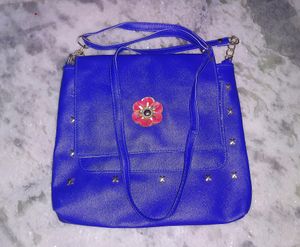Blue Color Sling Bag
