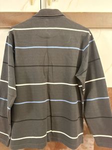 Striped Polo Shirt/ Sweatshirt