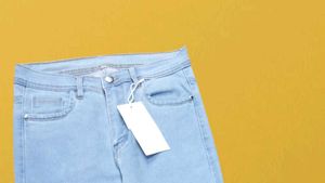 🤑L@95 Size-28 Light Wash Wide Leg Jeans