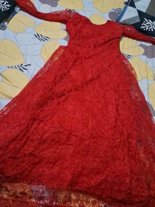 Red Ethnic Gown