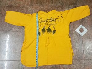 Yellow Chinese Collar Top